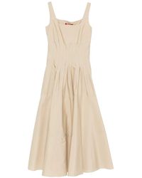 Max Mara - Geplooide Midi-Jurk - Lyst
