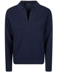 Weekend by Maxmara - Polo V-Neck Top - Lyst