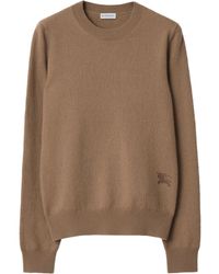 Burberry - Crew-Neck Equestrian-Logo Sweater - Lyst