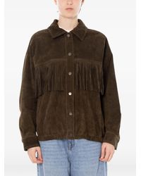 ViCOLO - Veste En Daim À Franges - Lyst