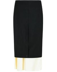 Rohe - Falda midi con dobladillo a capas - Lyst