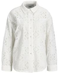 JJXX - Broderie-Anglaise Patchwork Shirt - Lyst