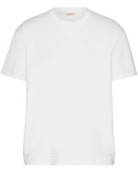 Valentino Garavani - Cotton Logo-Hem T-Shirt - Lyst