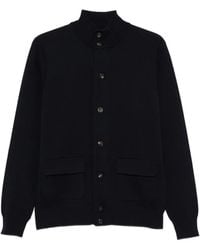 FILIPPO DE LAURENTIIS - Button-Up High-Neck Sweater - Lyst