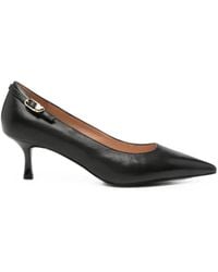 Love Moschino - Pointed-Toe Leather Pumps - Lyst