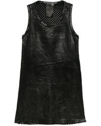 Carol Christian Poell - Perforated Leather Dress - Lyst