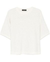 Fabiana Filippi - Sequin-Embellished Short-Sleeve Wool T-Shirt - Lyst
