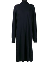 Jil Sander Jurk Met Col - Blauw