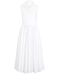 Patou - Draped Midi Dress - Lyst