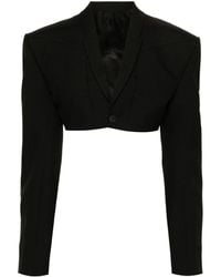 Rick Owens - Tatlin Strap-Detail Cropped Blazer - Lyst