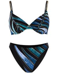 Gottex - Willow Leaf-Print Underwired Bikini - Lyst