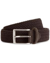 BOGGI - Woven-Suede Belt - Lyst