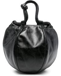 Hereu - Globul Distressed Leather Tote Bag - Lyst