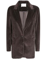 Circolo 1901 - Blazer En Velours À Simple Boutonnage - Lyst