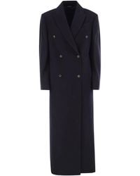 Brunello Cucinelli - Double-Breasted Coat - Lyst