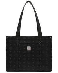 MCM - Large Aren Monogram Shoulder Bag - Lyst