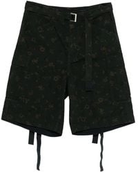 Sacai - Floral-Print Cargo Shorts - Lyst