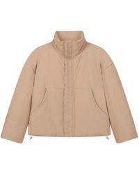 ROUGH - Embroidered-Detail Puffer Jacket - Lyst