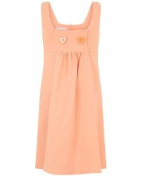 Moschino - Heart-Button Sleeveless Mini Dress - Lyst