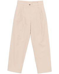 Calvin Klein - Button Pleated Trousers - Lyst