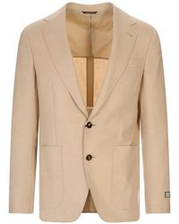 Canali - Single-Breasted Patch-Pocket Blazer - Lyst