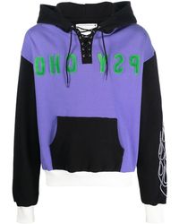 Youths in Balaclava - Colour-blocked Lace-up Hoodie - Lyst