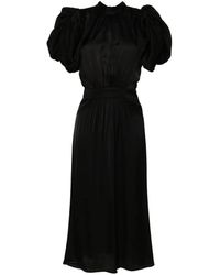 ROTATE BIRGER CHRISTENSEN - Puff-Sleeve Sequin Embellished Midi Dress - Lyst