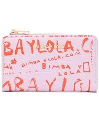 Bimba Y Lola - Logo-print Bi-fold Wallet - Lyst