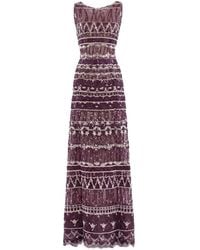 Saiid Kobeisy - Sequin-Embellished Embroidered Maxi Dress - Lyst