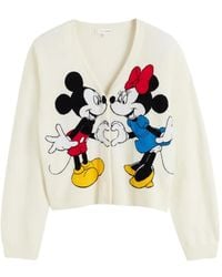 Chinti & Parker - X Disney Mickey Heart's Minnie Cardigan - Lyst