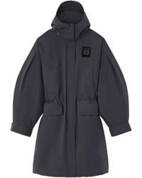 Ganni - Oversized Parka Coat - Lyst