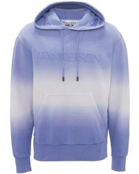 JW Anderson - Gradient Logo-embroidered Hoodie - Men's - Organic Cotton - Lyst