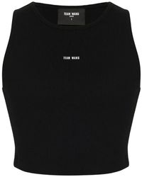 TEAM WANG design - Logo-Print Ribbed Vest - Lyst
