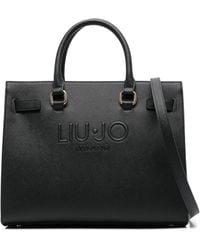 Liu Jo - Large Logo-Embossed Tote Bag - Lyst