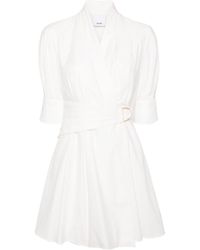 Acler - Cotton Wrap Mini Dress - Lyst