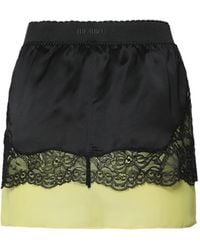 The Attico - Lace-Trim Layered Mini Skirt - Lyst