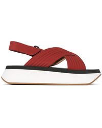 Marni Sandali con fasce incrociate - Multicolore