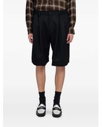 Ssstein - Pleated Wide-Leg Shorts - Lyst