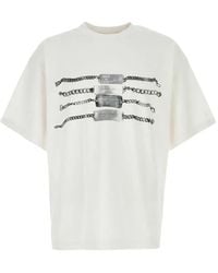 Alexander Wang - T-Shirt Met Grafische Ketting - Lyst