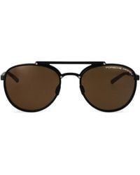 Porsche Design - ラウンドフレーム サングラス - Lyst