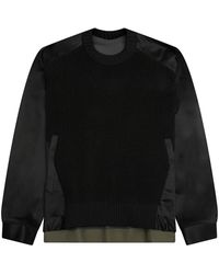 Sacai - Panelled Sweatshirt - Lyst