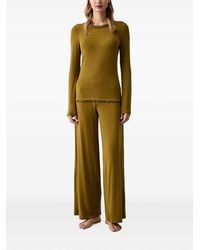 Twinset - Ruffled Long-Sleeve Pyjamas - Lyst