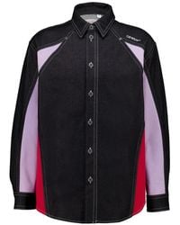 Off-White c/o Virgil Abloh - Colour-Block Denim Shirt - Lyst