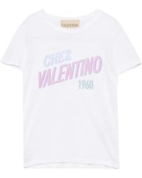 Valentino Garavani - Chez Logo-Print T-Shirt - Lyst