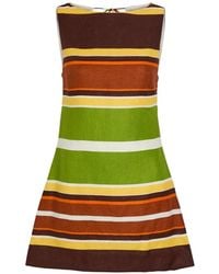Faithfull the Brand - Jacie Striped Linen Mini Dress - Lyst