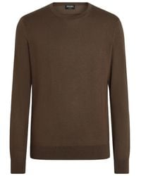 ZEGNA - Mélange Crew-Neck Sweater - Lyst