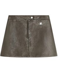 Courreges - Reedition Vinyl Mini-Rok - Lyst