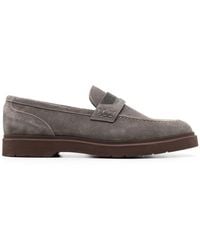 Brunello Cucinelli - Bead-detail Suede Loafers - Lyst