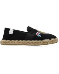 KENZO - Tiger-Embroidered Espadrilles - Lyst