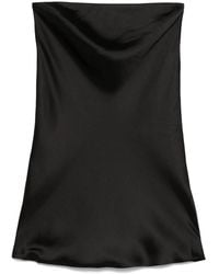 Norma Kamali - Bias-Cut Strapless Mini Dress - Lyst